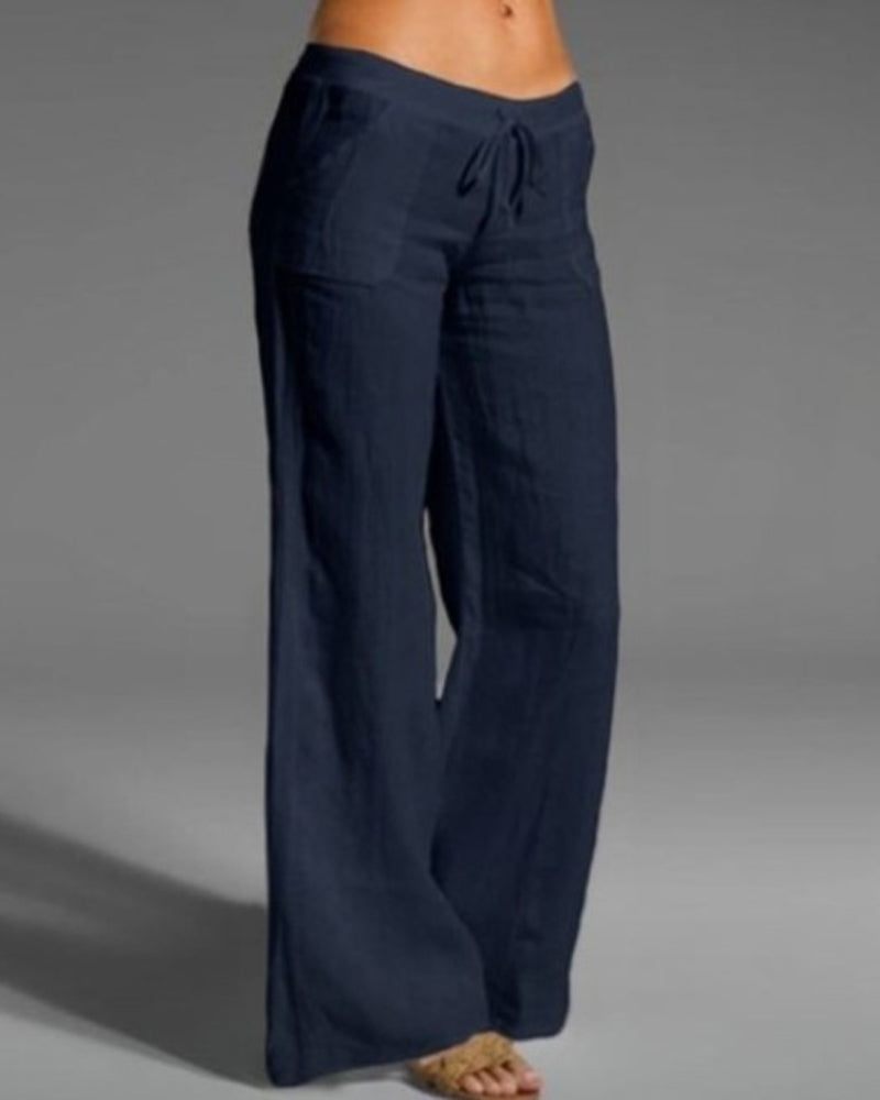 Colored Wide-Leg Pants