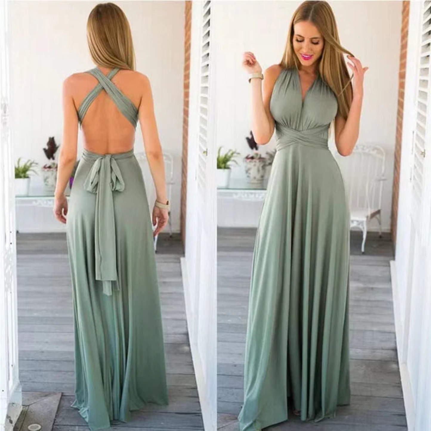 Eléa | Long backless dress for women