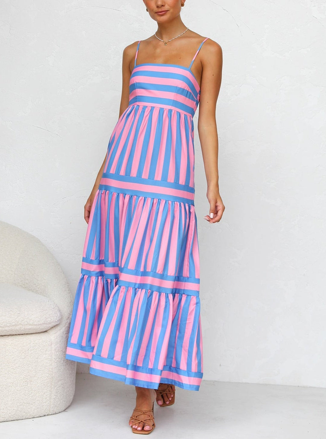 Tusha™ | Colorful Strappy Dress for Summer