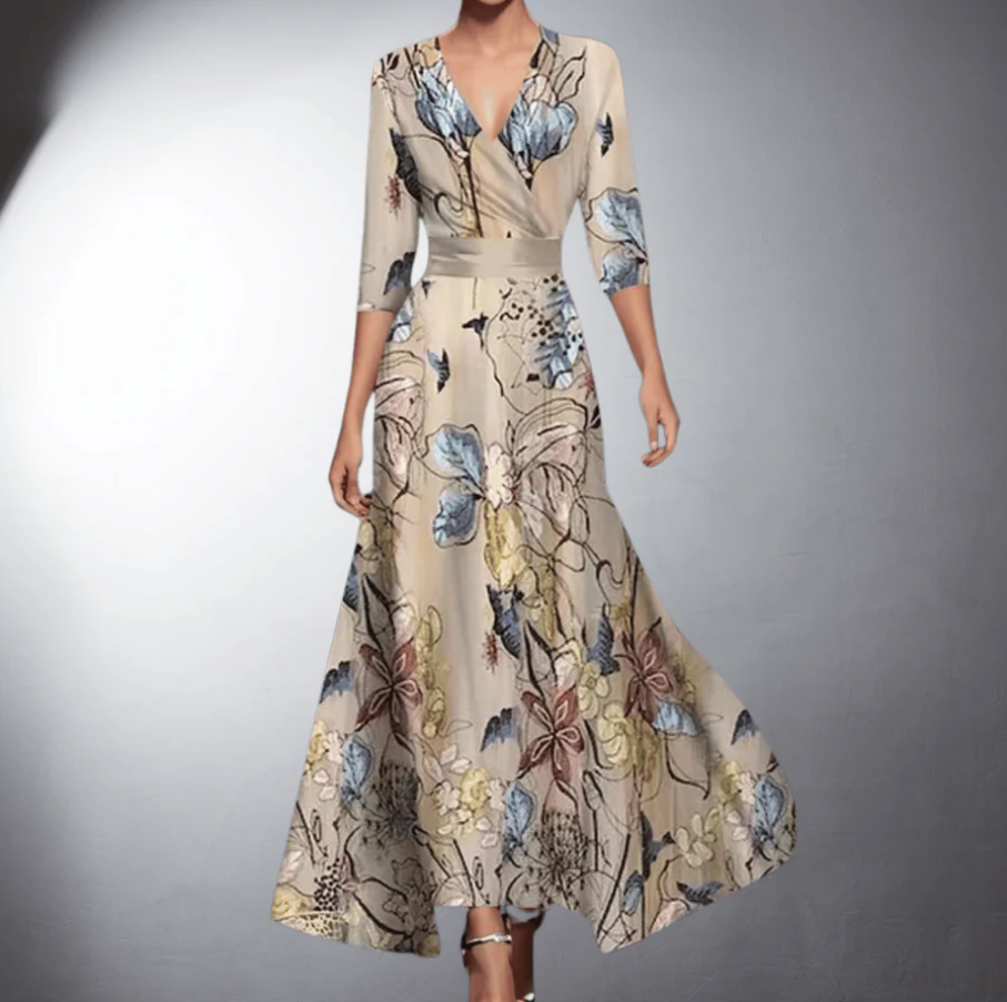 Cocktail Dress for Women | Maxi Floral Wrap