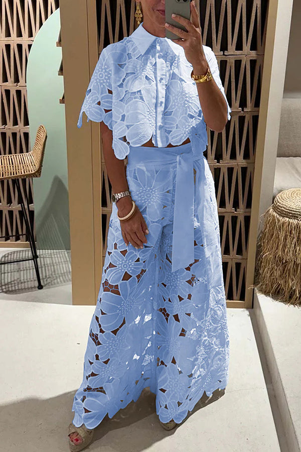 Nicolette | Elegant Lace Set - Beautiful Two-Piece Outfit