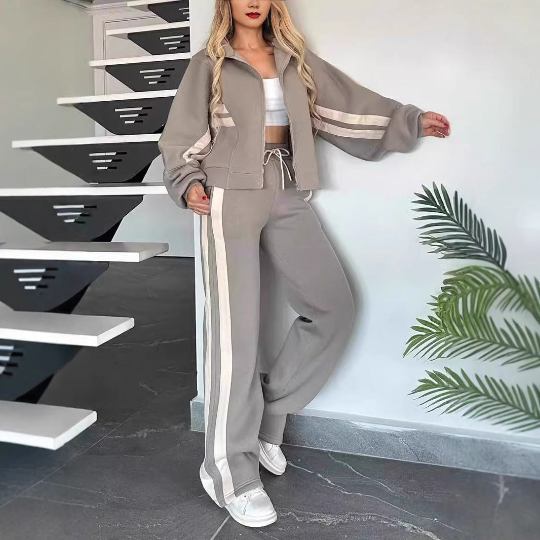 Women’s Zip Jacket and Pants Set | Two-Piece