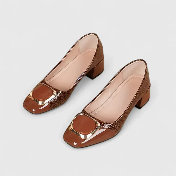 Heels for Women | Block Closed-Toe