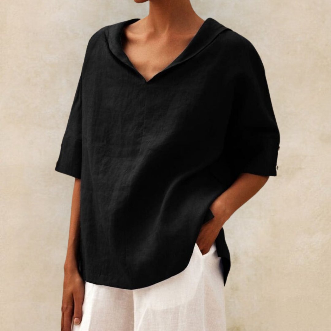 Lena | Women's V-Neck Casual Shirt for Effortless Style