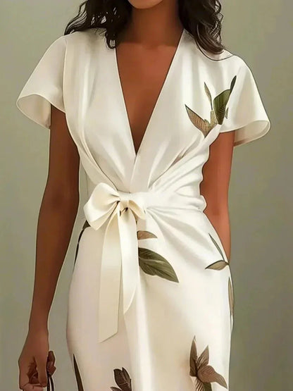 Women’s Dress | Elegant Wrap with Adjustable Waist