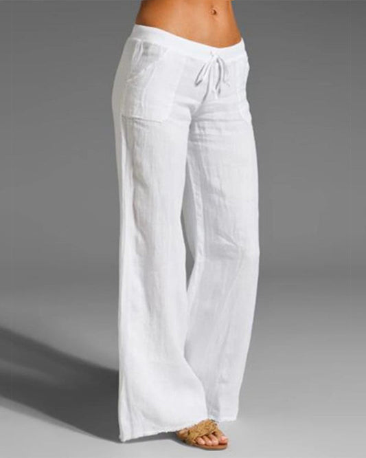Colored Wide-Leg Pants