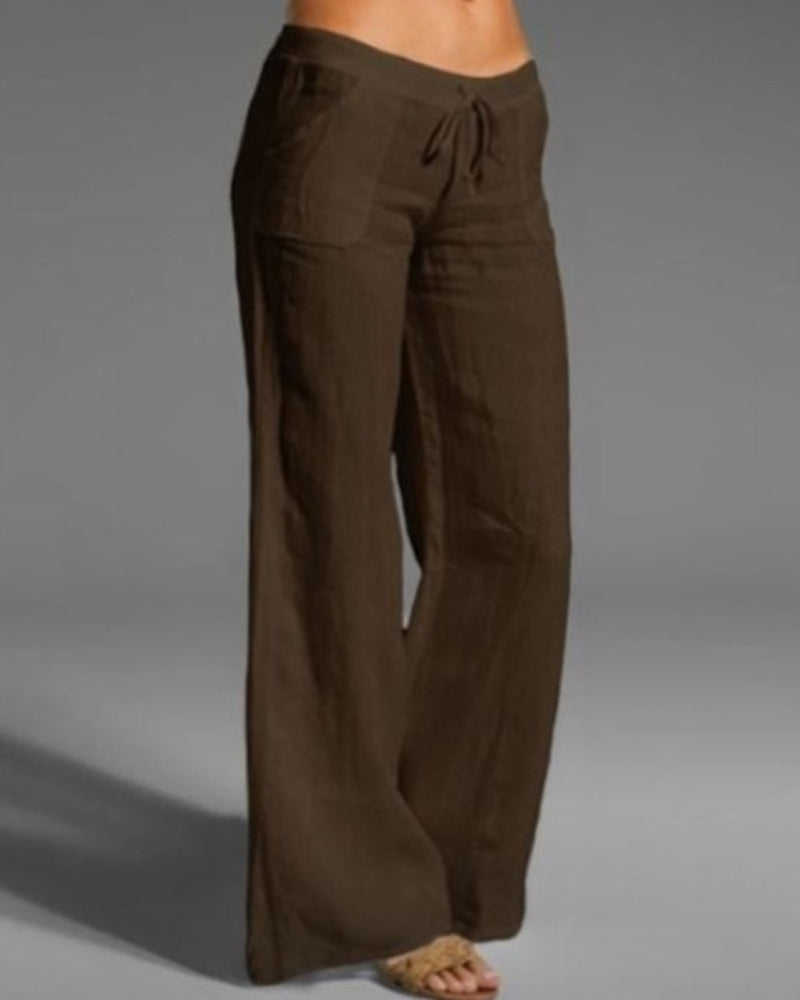Colored Wide-Leg Pants