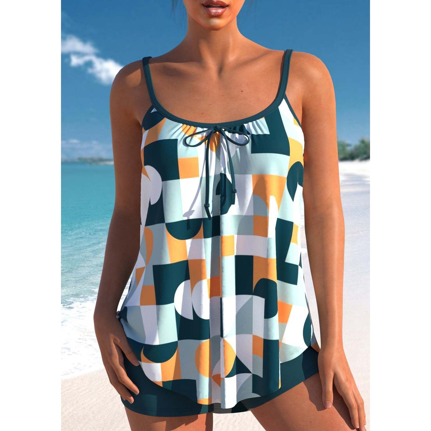 Mireille - Polka Dot Swimsuit with Classic Design