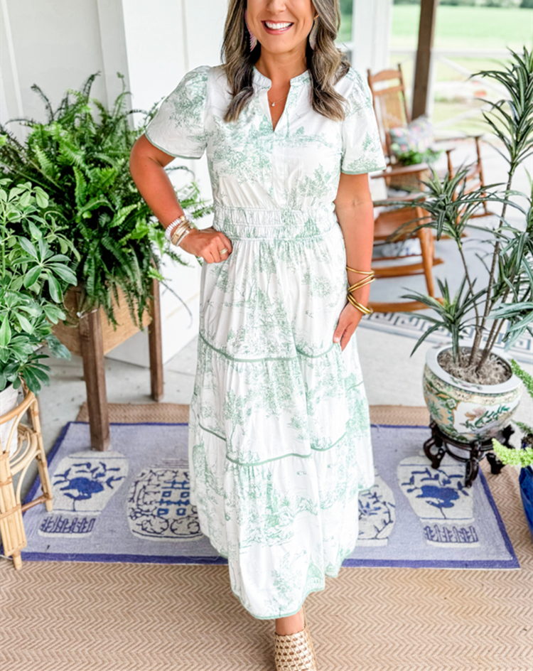 Ladies A-Line Maxi Dress – Suitable for Spring and Summer, With Zipper and No Closure