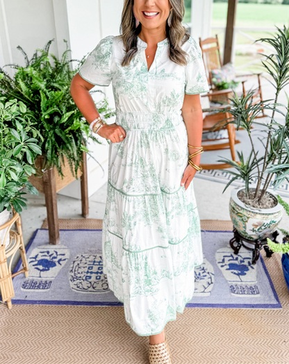 Ladies A-Line Maxi Dress – Suitable for Spring and Summer, With Zipper and No Closure
