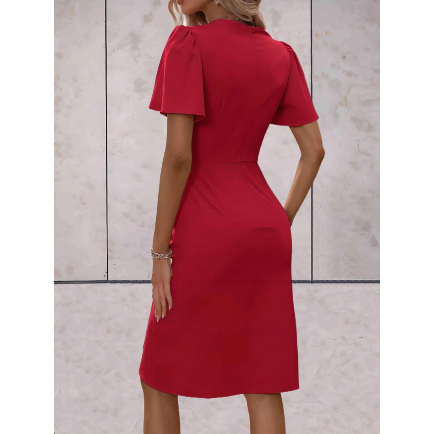 Evelina – Elegant Wrap Dress for Festive & Chic Occasions