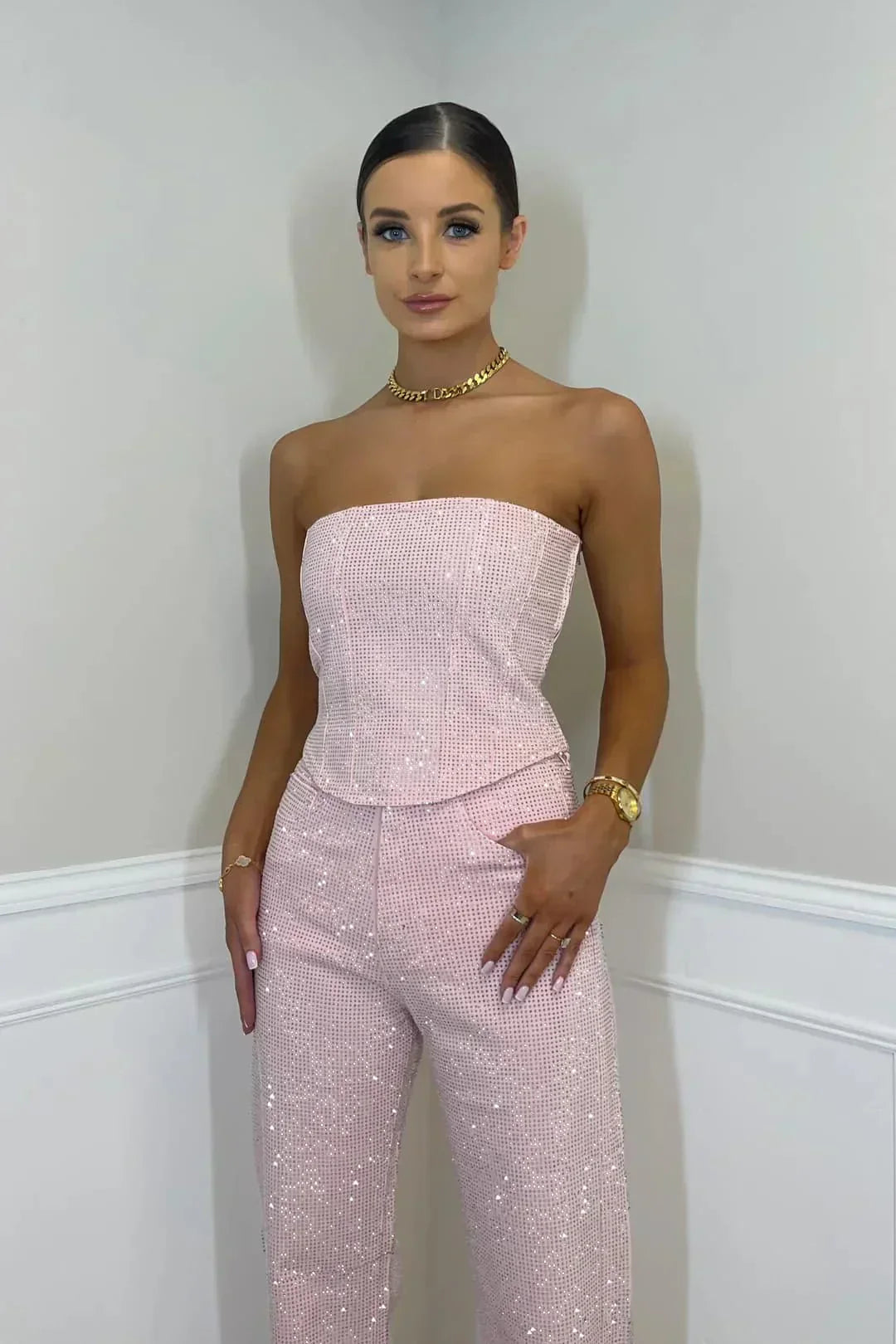 Lieve - Elegant Strapless Matching Set