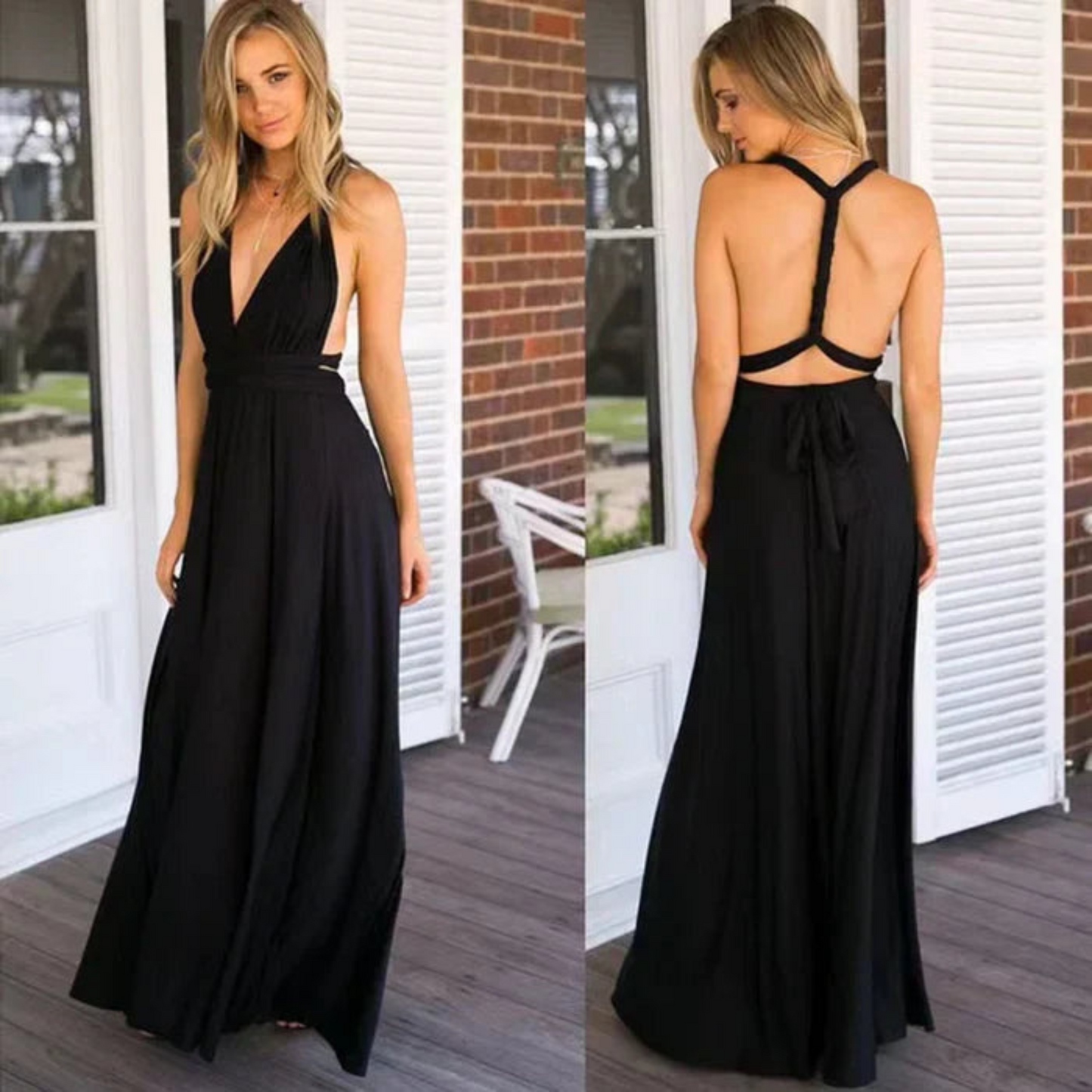 Eléa | Long backless dress for women