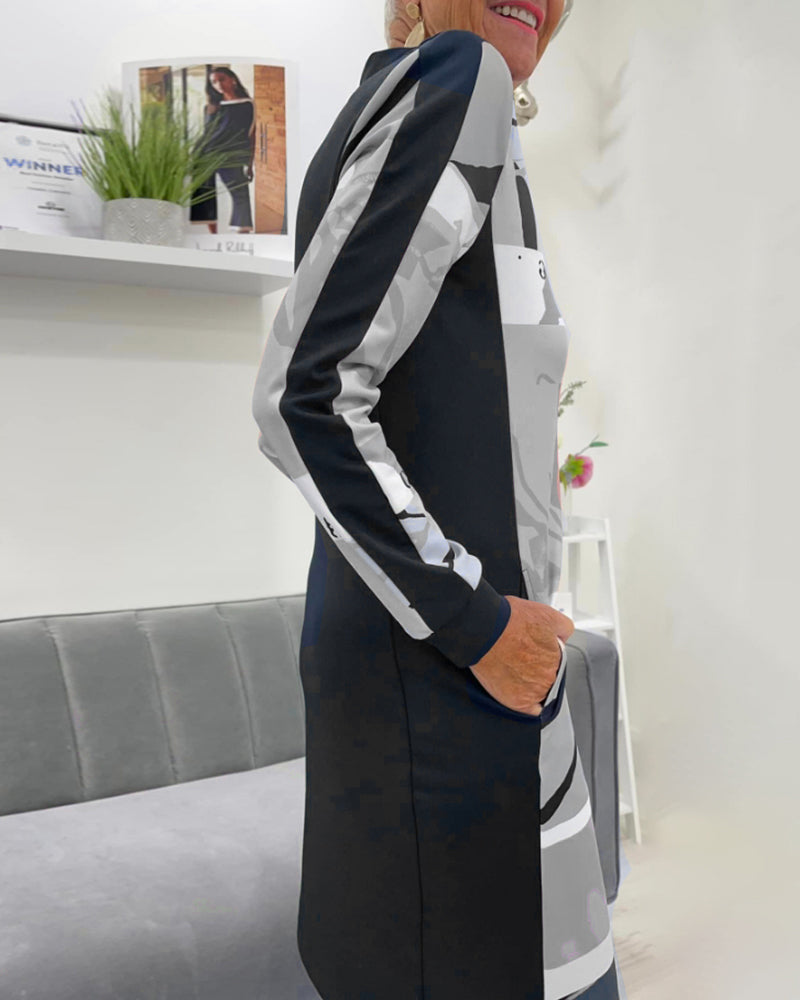 Women's Fitted Dress – With Zipper, Suitable for Spring and Summer