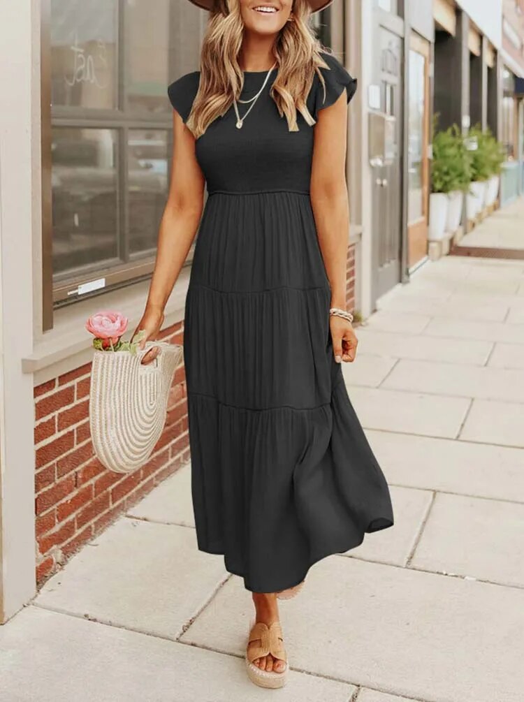 Lisette | Women's Tummy Control Draped Elegant Dress