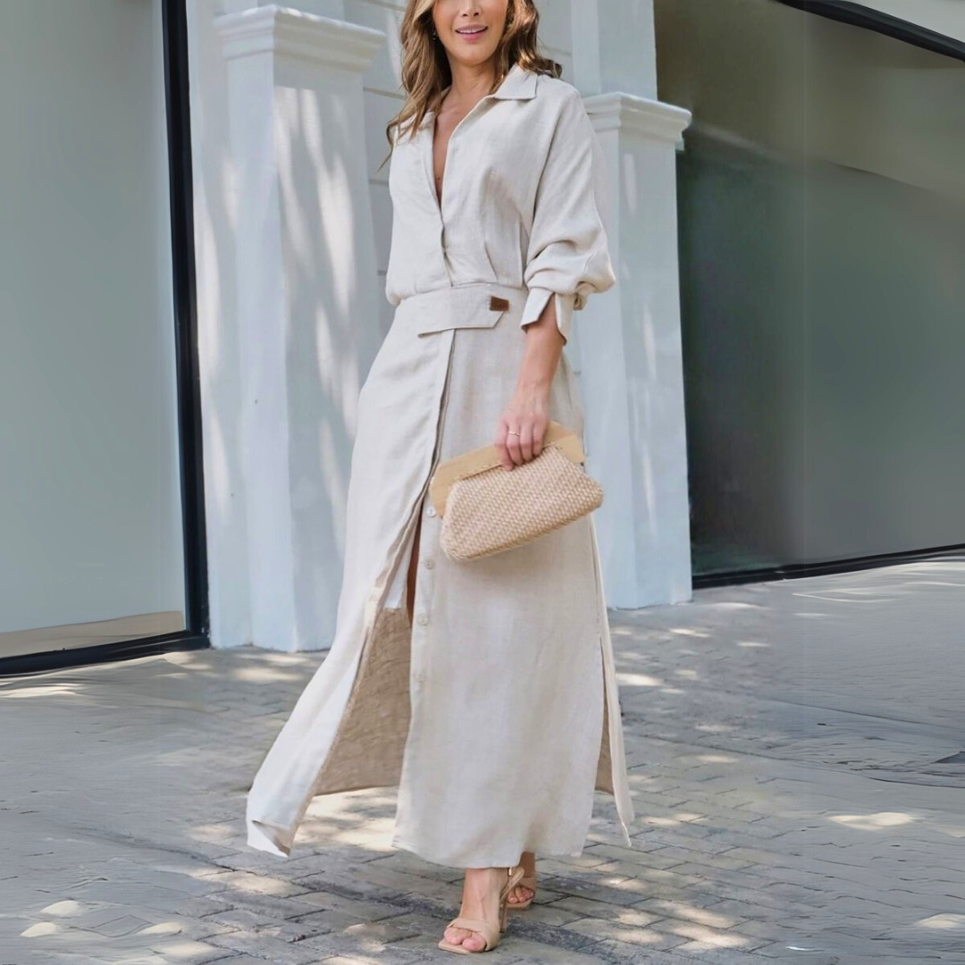 Women’s Dress | Button-Front Maxi