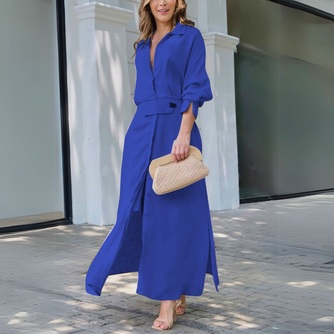 Women’s Dress | Button-Front Maxi