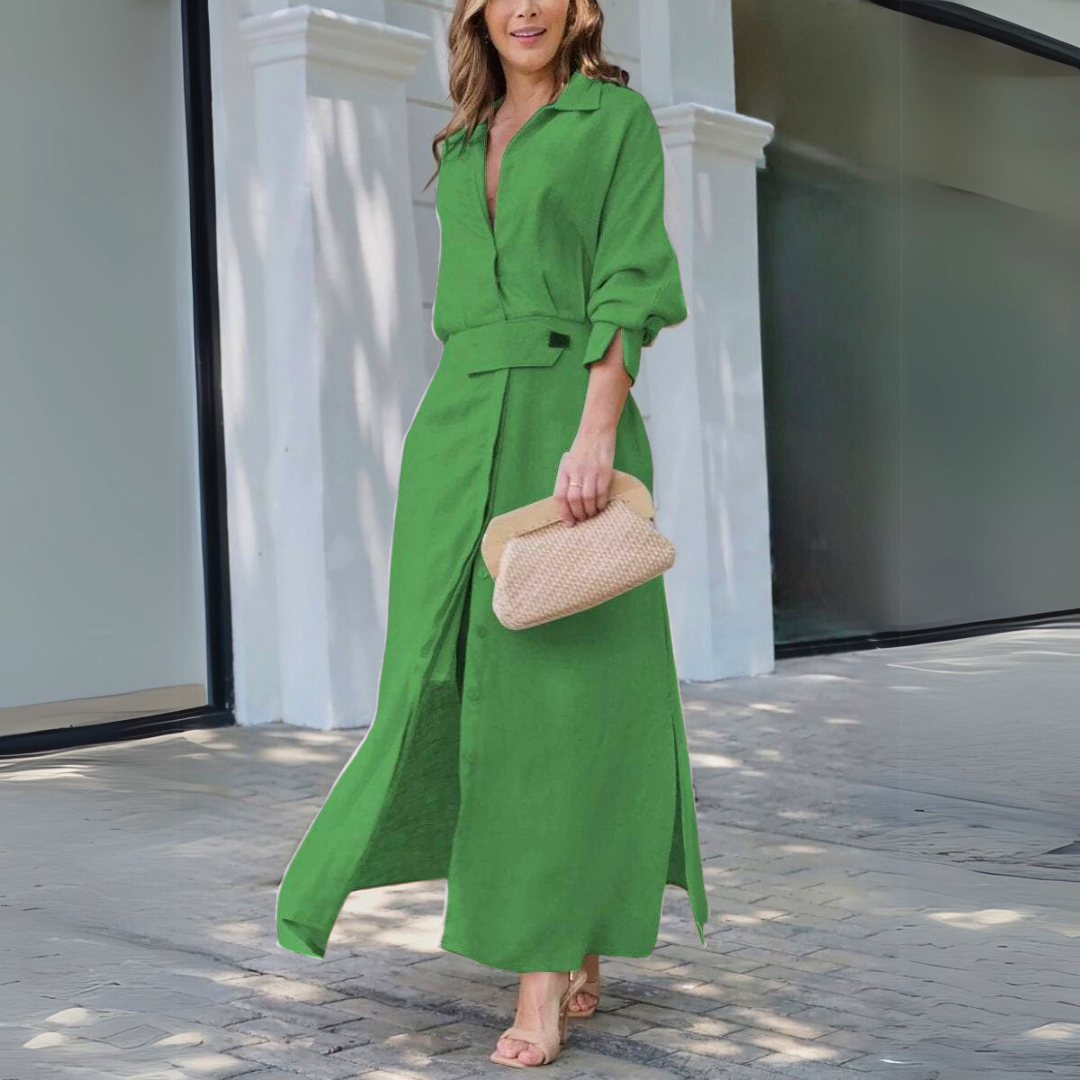 Women’s Dress | Button-Front Maxi