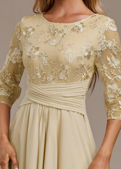 Women’s Dress | Midi Chiffon Skirt with Floral Lace Detail