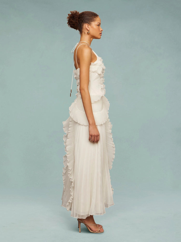 Avery - Asymmetric Pleated Dress