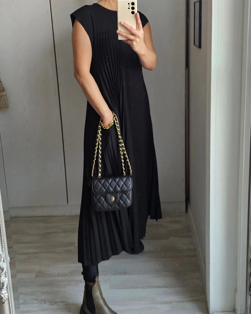 Fern | Women's Flowy Pleated Maxi Dress Cocktail