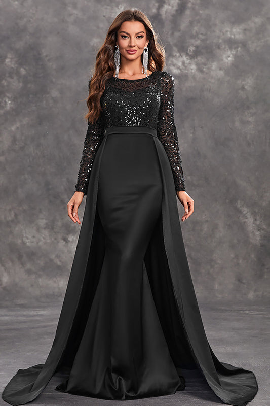 Celina | Draped Sequin Evening Dress for Women