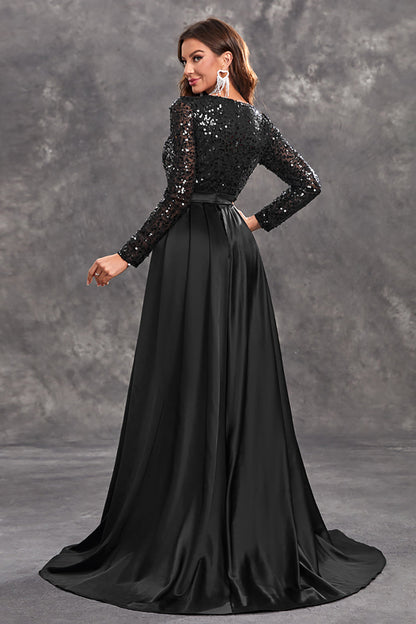 Celina | Draped Sequin Evening Dress for Women