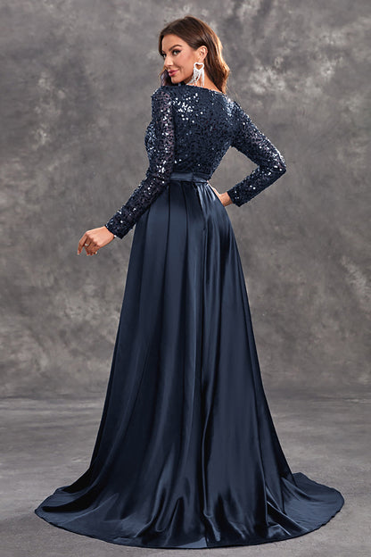 Celina | Draped Sequin Evening Dress for Women