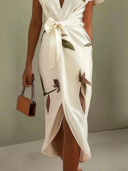 Women’s Dress | Elegant Wrap with Adjustable Waist