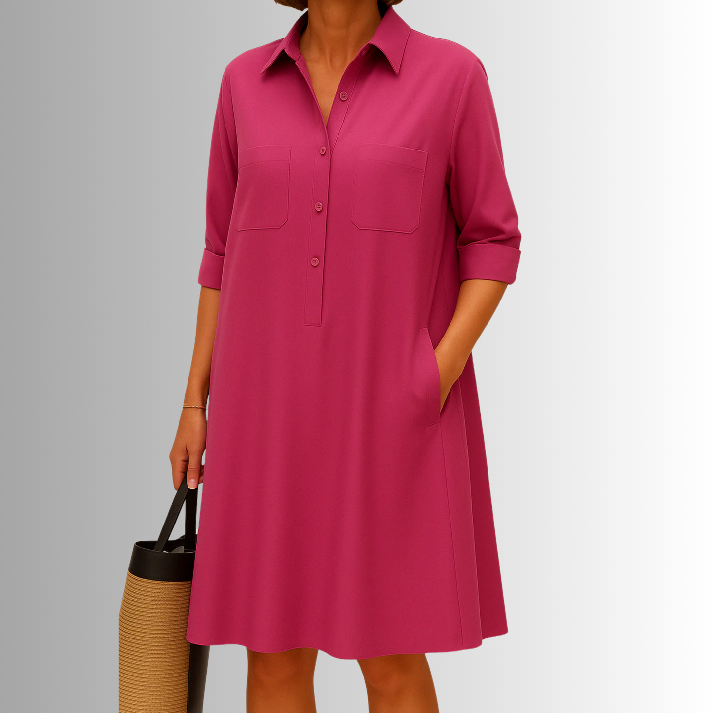 Women’s Dress | Button-Front Midi