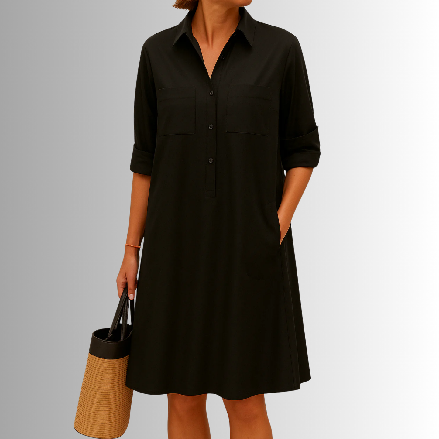 Women’s Dress | Button-Front Midi