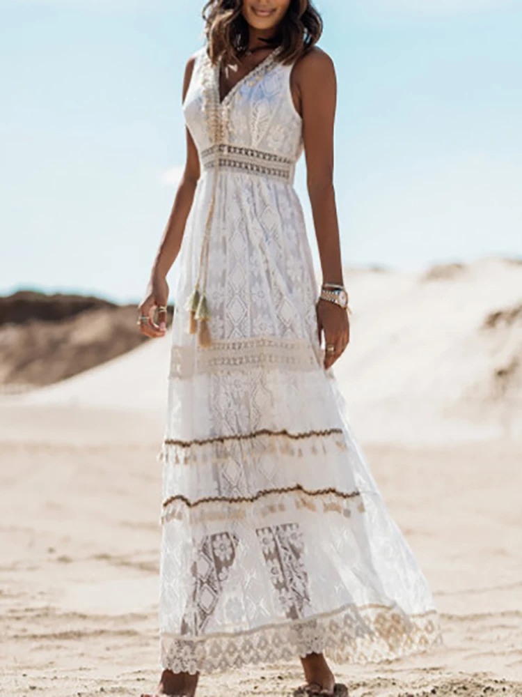 Finley | Women's Boho Flowy Printed Draped Dress