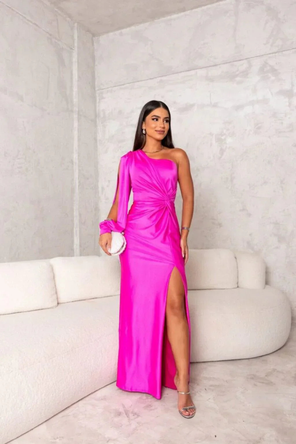 Odette - Elegant Maxi Dress with Split for Women