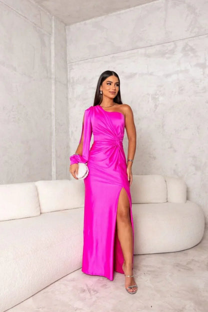 Odette - Elegant Maxi Dress with Split for Women