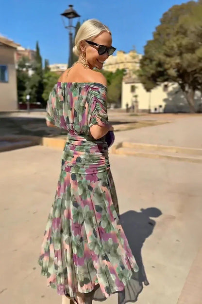 Bella™ | Elegant V-neck Fantasy Party Maxi Dress