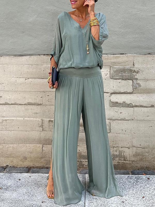 Edith V-Neck Maxi Dress