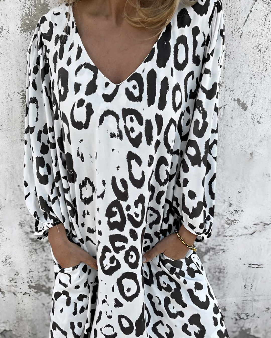 Sienna | Leopard V-Neck Dress