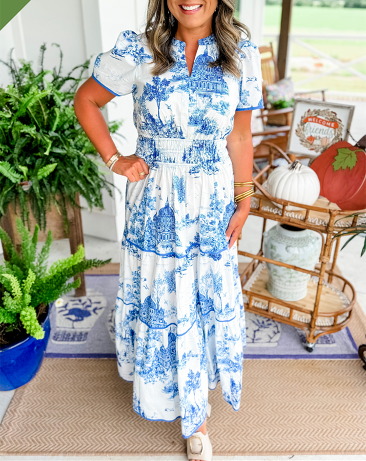 Ladies A-Line Maxi Dress – Suitable for Spring and Summer, With Zipper and No Closure
