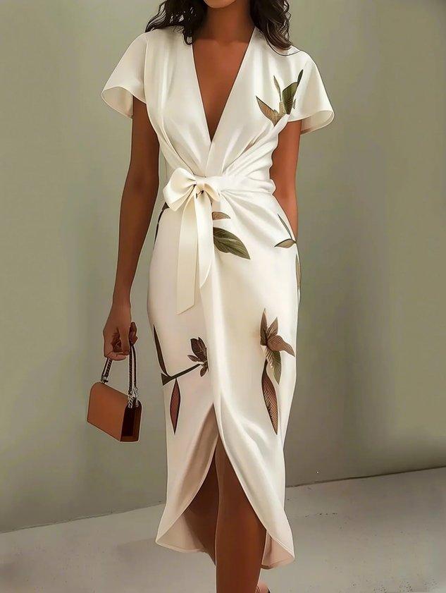 Women’s Dress | Elegant Wrap with Adjustable Waist