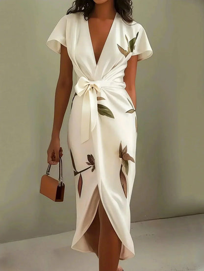 Women’s Dress | Elegant Wrap with Adjustable Waist