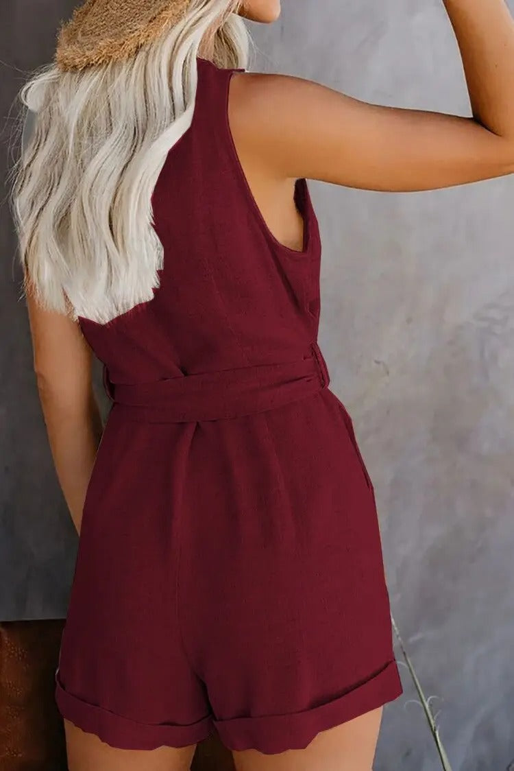 Nina - Stylish Short Jumpsuit with Pockets