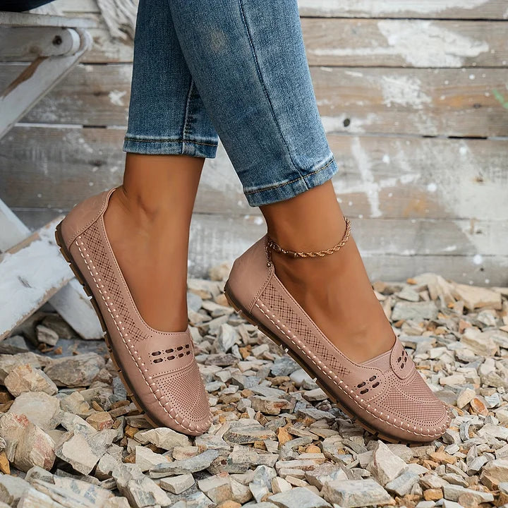 Loafers for Women | Flat Slip-On with Rounded Toe