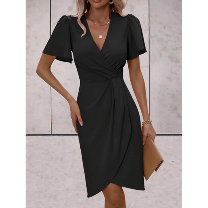 Evelina – Elegant Wrap Dress for Festive & Chic Occasions
