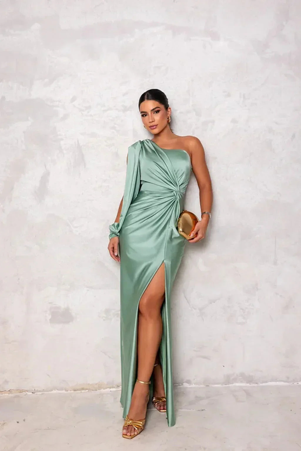 Odette - Elegant Maxi Dress with Split for Women