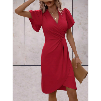 Evelina – Elegant Wrap Dress for Festive & Chic Occasions