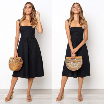 Pauline | Solid Evening Dress with Elegant Silhouette for Women