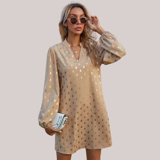 Sierra | Women's Polka Dot Elegant Mini Dress