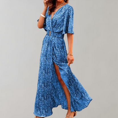 Laurette | Women's Summer Dress with V-Neck