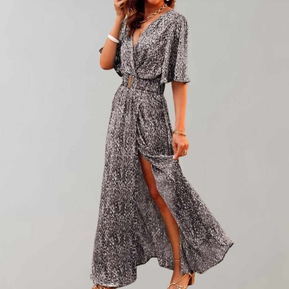 Laurette | Women's Summer Dress with V-Neck