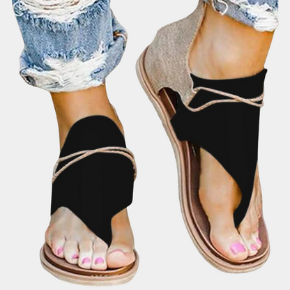 Women's leather sandals for summer, comfortable, casual, lightweight, trendy summer footwear